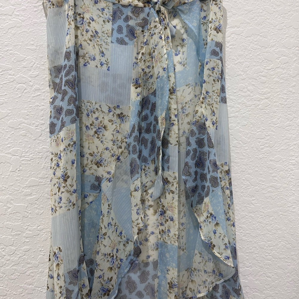 PLAYA LUCILE • Blue Patchwork Sarong • sz Small • - Picture 8 of 16
